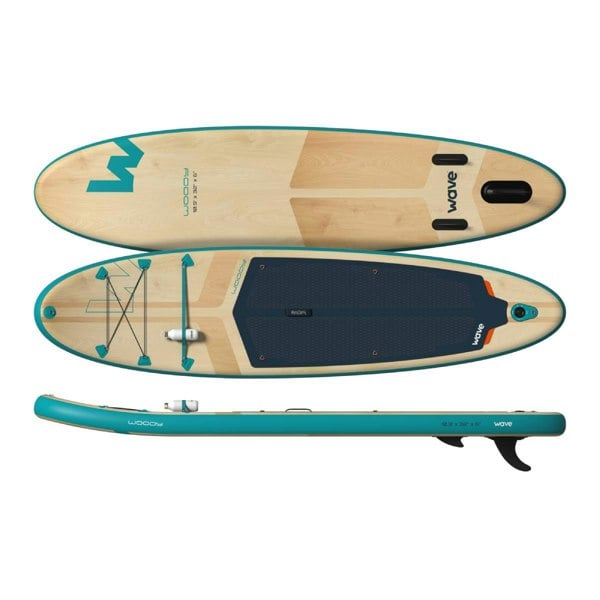 Wave Woody 2.0 SUP | Inflatable Paddleboard & Accessories | 10'9ft