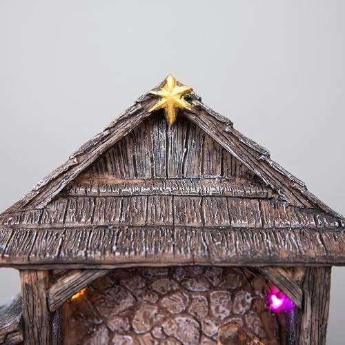 22cm LED Light Up Christmas Nativity Scene Battery Operated Decorative Indoor Display image 6