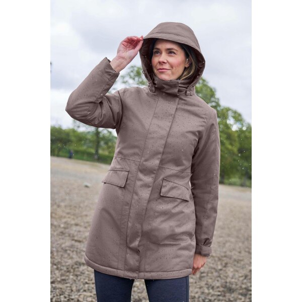 Mountain Warehouse Womens Rain On Waterproof Padded Jacket - Taupe
