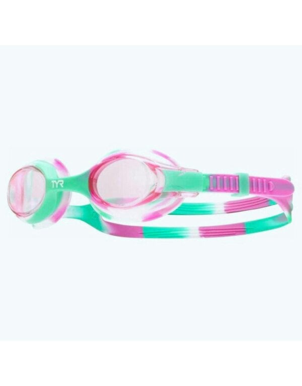 TYR Swimples Tie Dye Junior Goggles - Pink/Mint