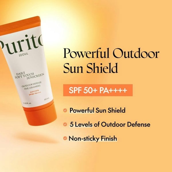 PURITO SEOUL Daily Soft Touch Sunscreen SPF50+ PA++++ 60ml