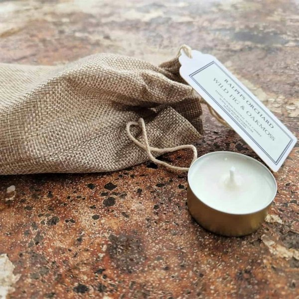 Tea light candles - unscented soy wax - set of 6 Candles Ralph's Orchard