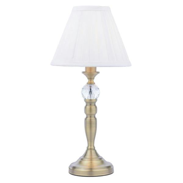 Edwina Antique Brass Touch Table Lamp