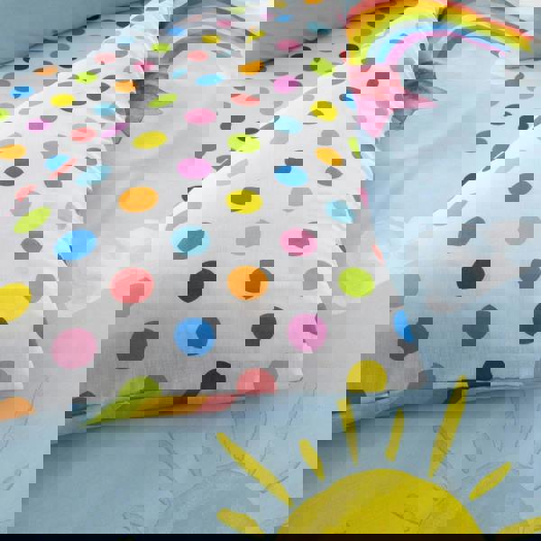 Smart Living Kids Duvet Cover and Pillowcase Set - Sunny Rainbow