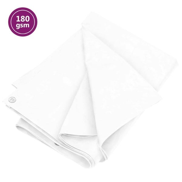 Berkfield Tarpaulin 180 g/m�__ 4x8 m White HDPE