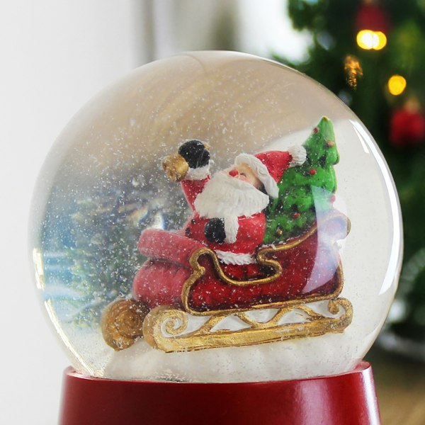 Personalised Memento Company Personalised Musical Santa Globe