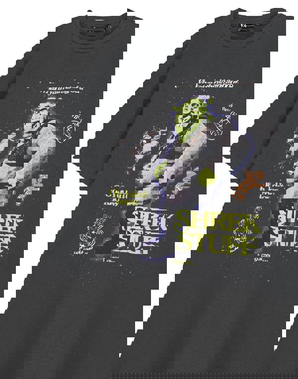 Shrek Unisex Grey Shrek Stuff Short Sleeved T-Shirt