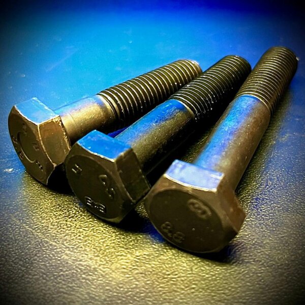 Fixaball M12x1.5P Fine Hex Bolt High Tensile 8.8 Self Colour Over 110mm