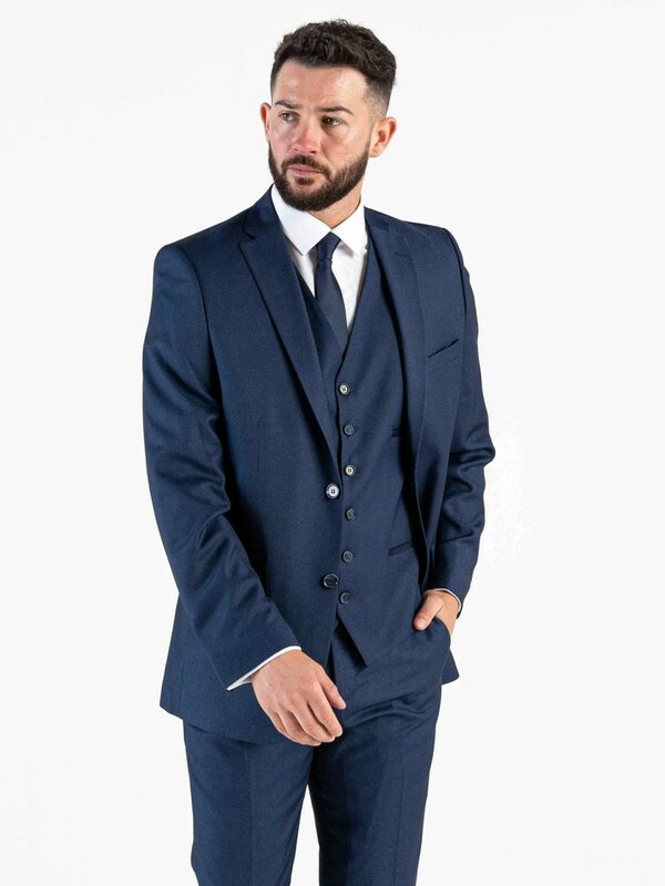 V2 Classic Oliver - Royal Blue Three Piece Suit