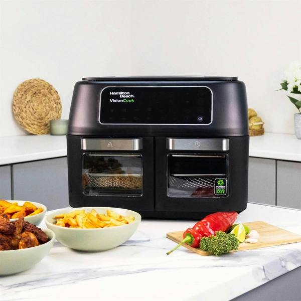 Hamilton Beach VisionCook 11L Digital Dual Air Fryer Oven - Hamilton Beach UK