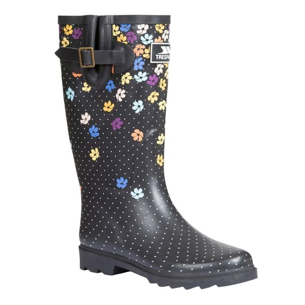 Trespass Womens/Ladies Samira Printed Wellington Boots - Black