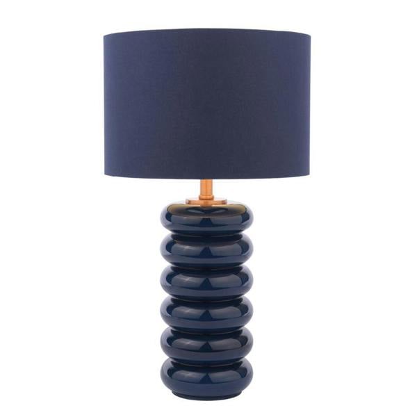 Pagazzi Lighting Portia Blue Glass Table Lamp