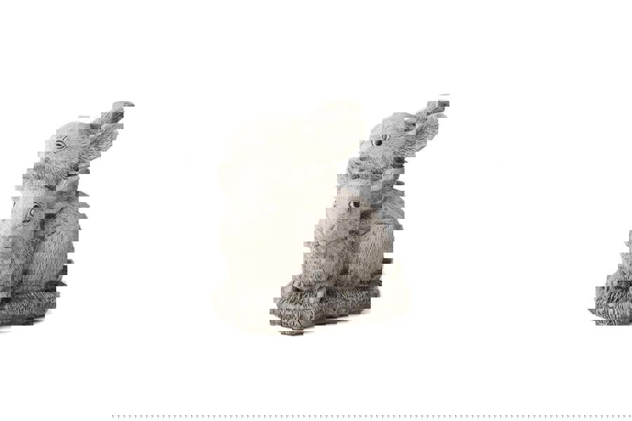 Delightful Twin Bunny Garden Ornament