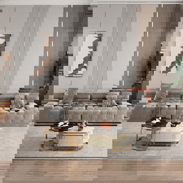 Grant Four Seater Sofa, Grey Velvet-Rit Concept-Rit Concept