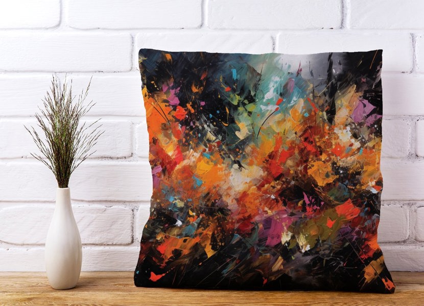 Warren Reed A Vibrant Abstract Painting Cushions