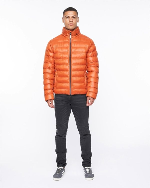 Duck and Cover Shemmy Two Quilted Jacket Orange