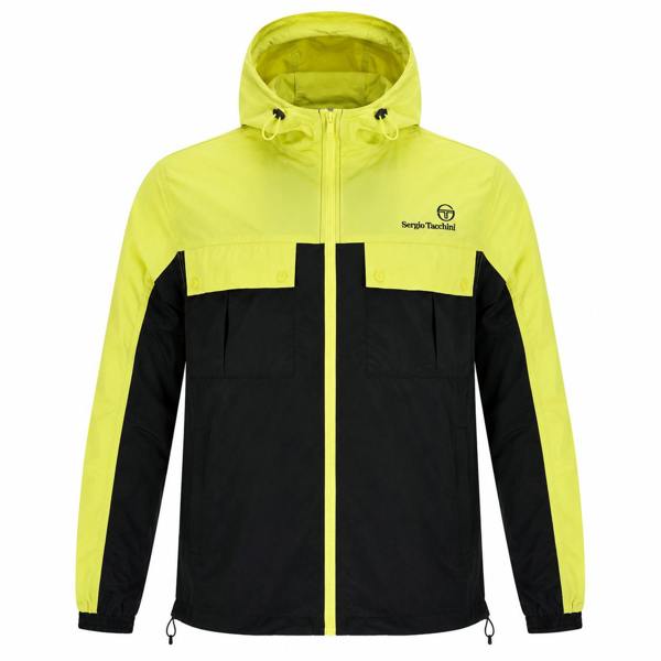 Sergio Tacchini Alba Hooded Jacket Celery Green/Black