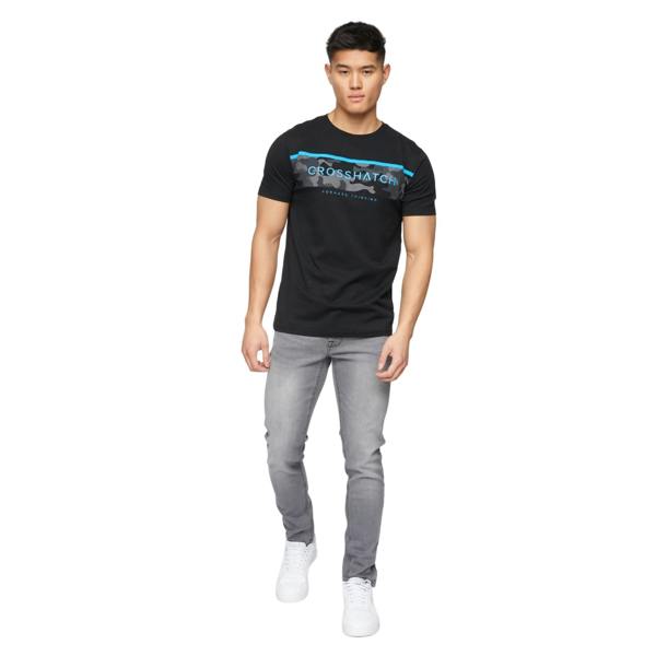Crosshatch Mens Buraca Slim Jeans - Grey Wash - 