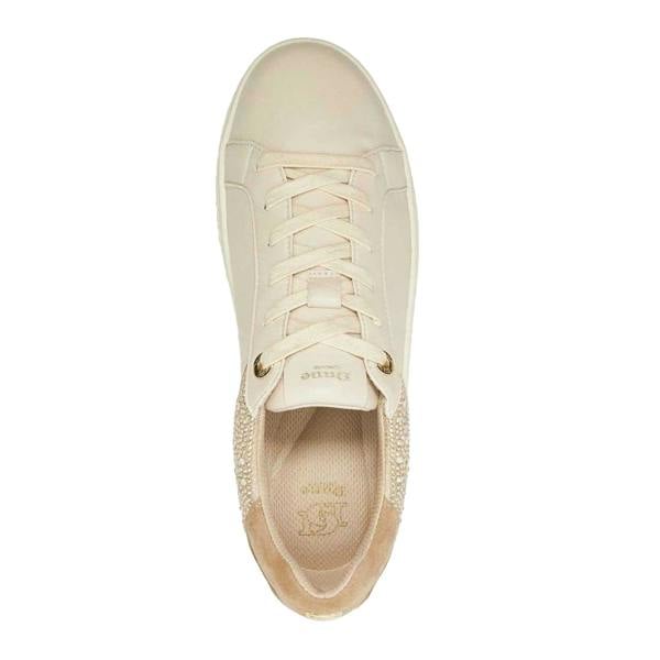 Dune London Womens/Ladies Elli Leather Platform Shoes - Cream - 