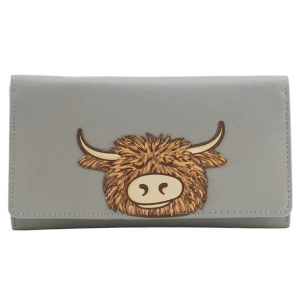 Mala Leather Bella Highland Cow Matinee Purse - Ltd Edition