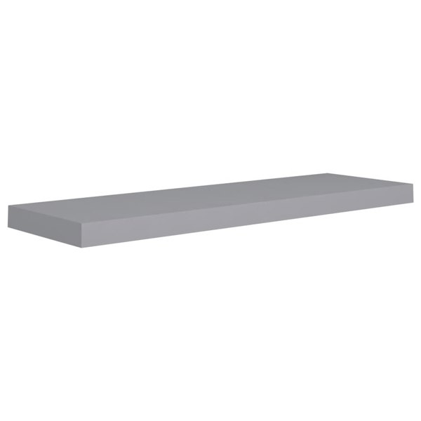 Berkfield Floating Wall Shelves 2 pcs Grey 80x23.5x3.8 cm MDF