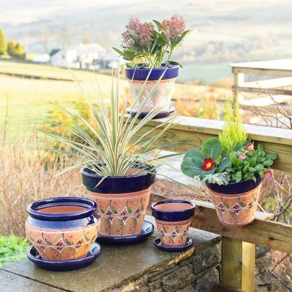 Inca Blue Plant Pots-1