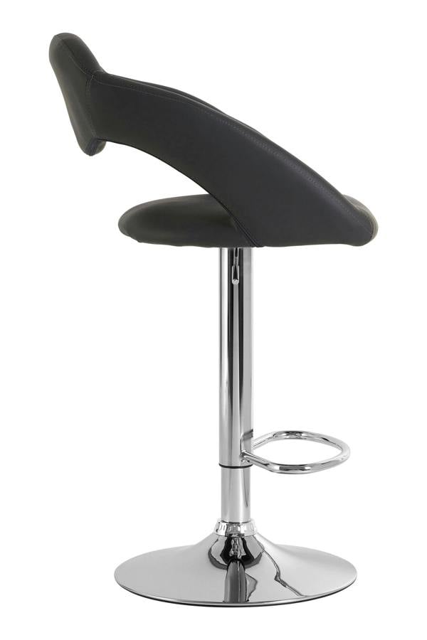 Interiors by Premier Taylor Grey Faux Leather Bar Chair
