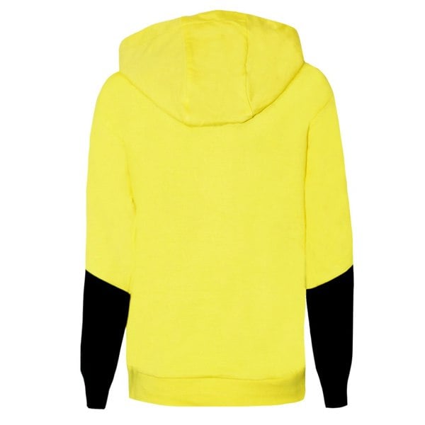 Pokemon Girls Pikachu Face Drawstring Hoodie - Yellow