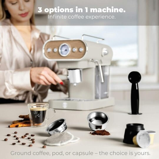 Berlinger Haus Espresso Coffee Maker, 3 in 1 BH9854
