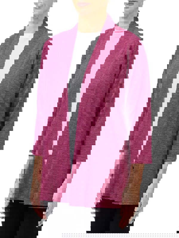 PennyPlain Long Line Cardi - Magenta