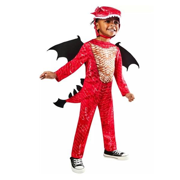 Bristol Novelty Childrens/Kids Dragon Costume - Red - 