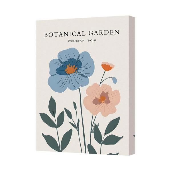 Benjamin Tate Design Botanical Garden Canvas Print Gallery Wrapped Floral Artwork UK Handmade