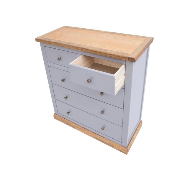 Cabinet Bits Bicarri 5 Drawer Chest of Drawers Brass Knob