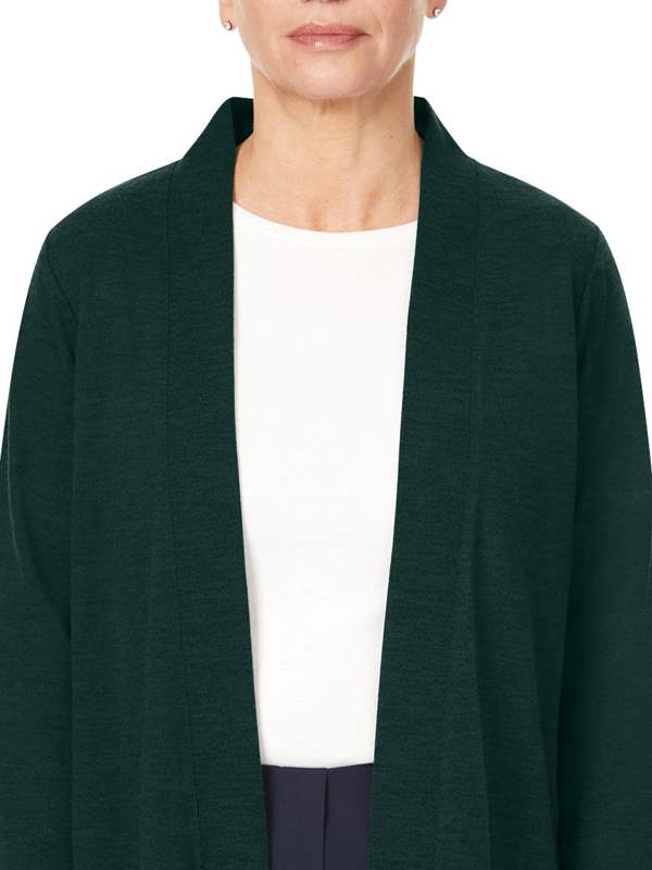 PennyPlain Long Line Cardi - Peacock