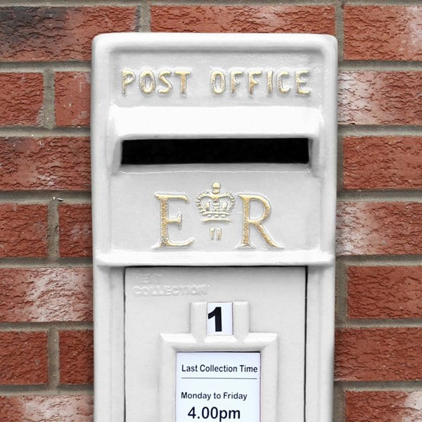 Monstershop White Royal Mail Post Box with Stand