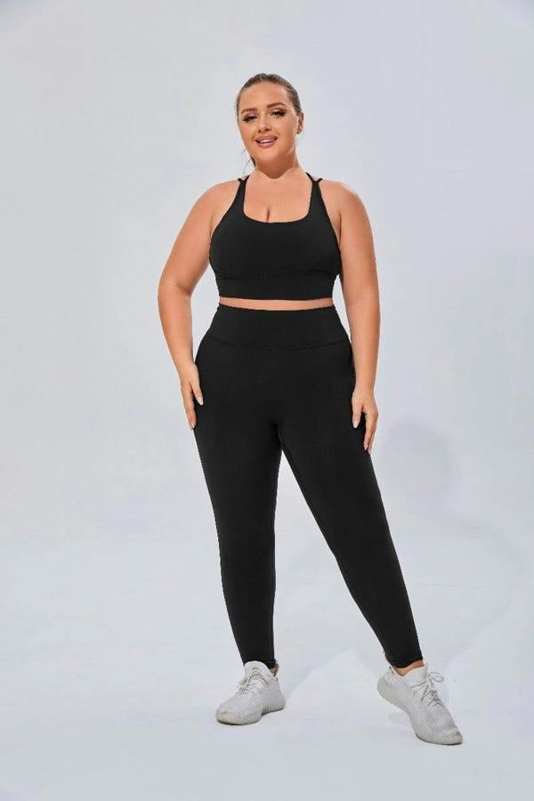 Anniou Plus Size High Waist Yoga Leggings
