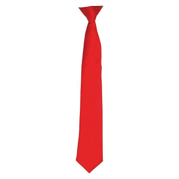 Premier Unisex Adult Satin Tie - Red