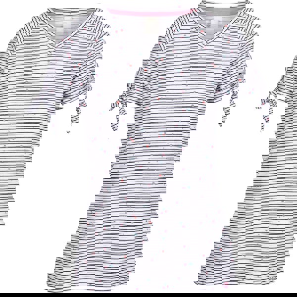 Trespass Women's Fernie Striped V Neck Top - Navy