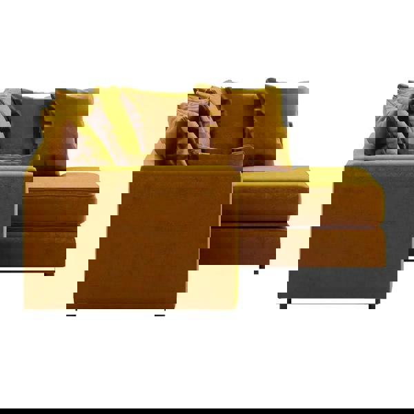 Furnishings For Less Brooklyn Full Foam Plush Velvet Corner Sofa