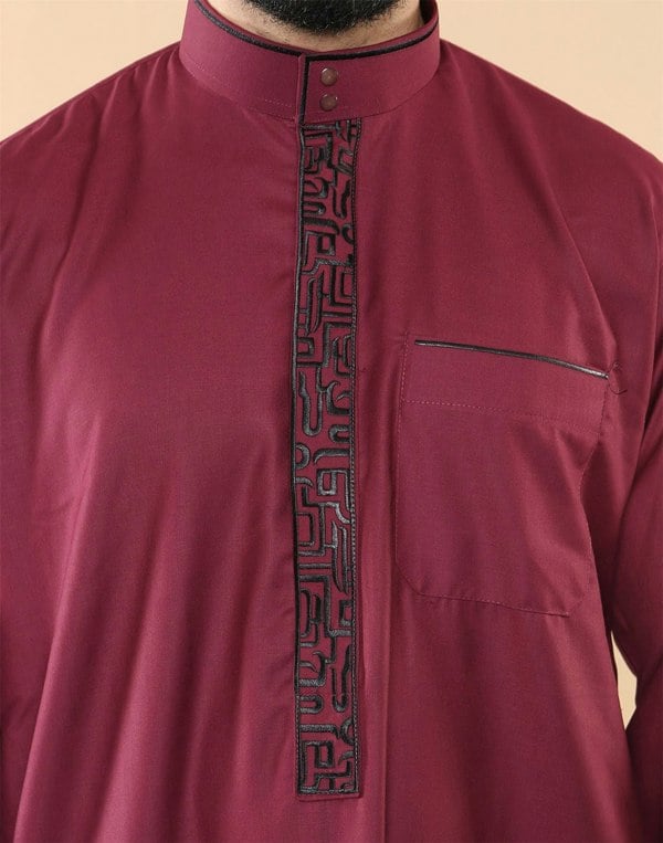 103_thobe_Wine_L - 56, 103_thobe_Wine_M - 54, 103_thobe_Wine_S - 52, 103_thobe_Wine_XL - 58, 103_thobe_Wine_XXL - 60