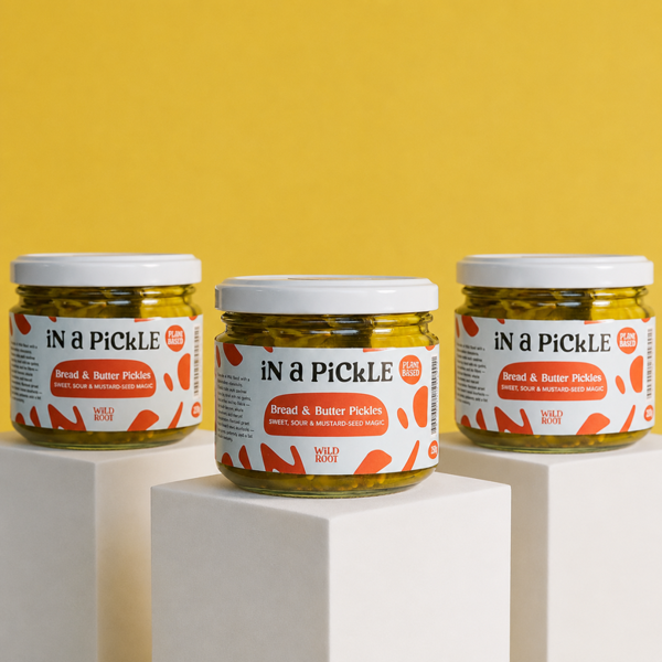 Wild Root 3x Bread & Butter Pickles (Plant Based) - 250g