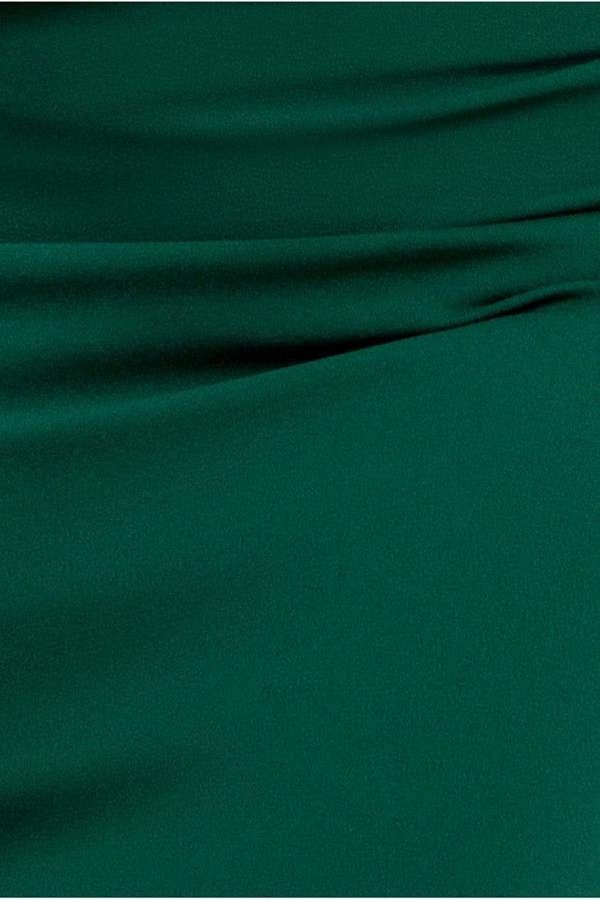 Off The Shoulder Draped Sleeve Maxi Dress - Emerald Green DR3259
