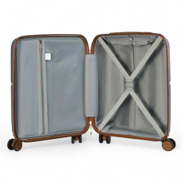 Infinity Luggage Hard Shell Cabin 37 x 22 x 56 cm PP Luggage Suitcase Suitable for Easyjet, Ryanair