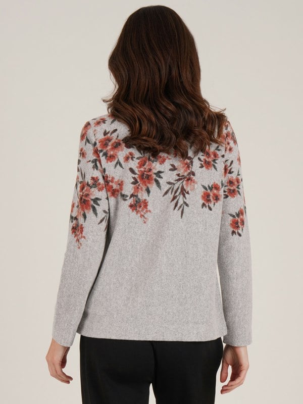 TIGI-Wear Button Up Printed Cardi