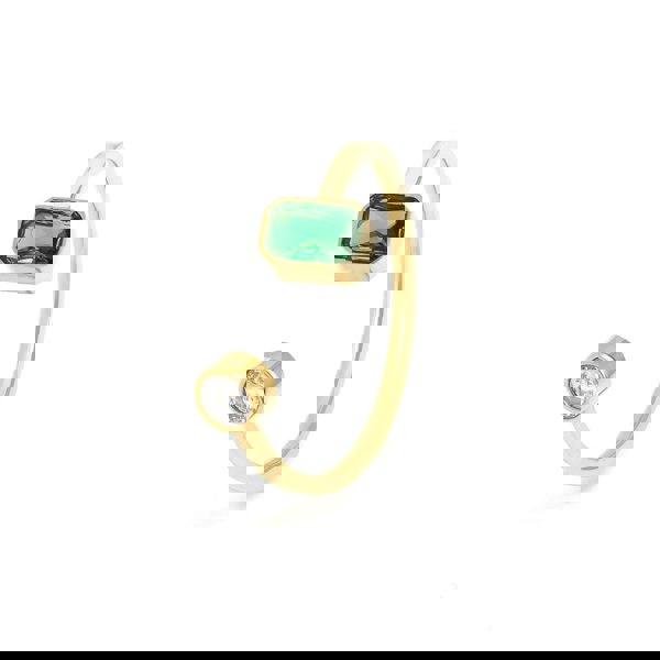 Say It With May Emerald Birthstone Ring - Yellow Gold Plated