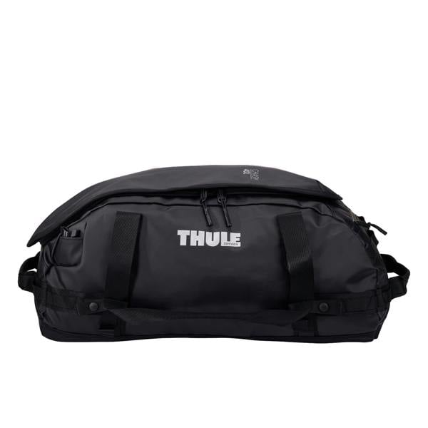 Thule Chasm 40L Duffel Bag Black Travel Gym Luggage Backpack Recycled