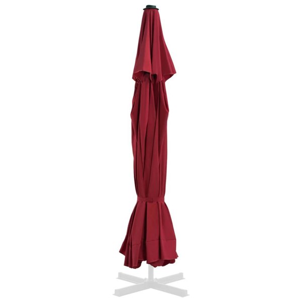 Berkfield Replacement Fabric for Outdoor Parasol Bordeaux Red 500 cm