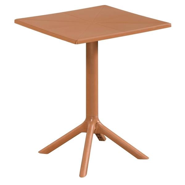Core Products Square Plastic Bistro Garden Table, Moss Green