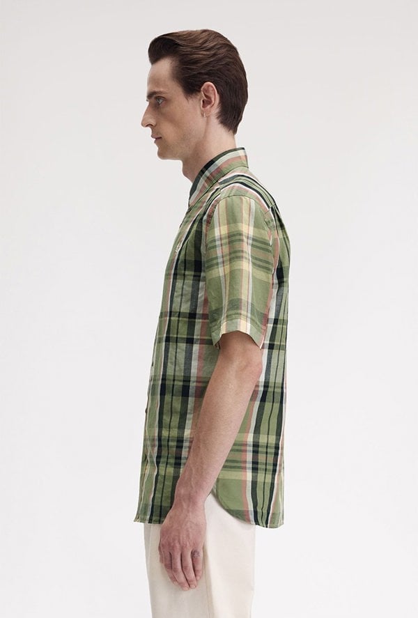 Fred Perry Madras Check Short Sleeve Shirt