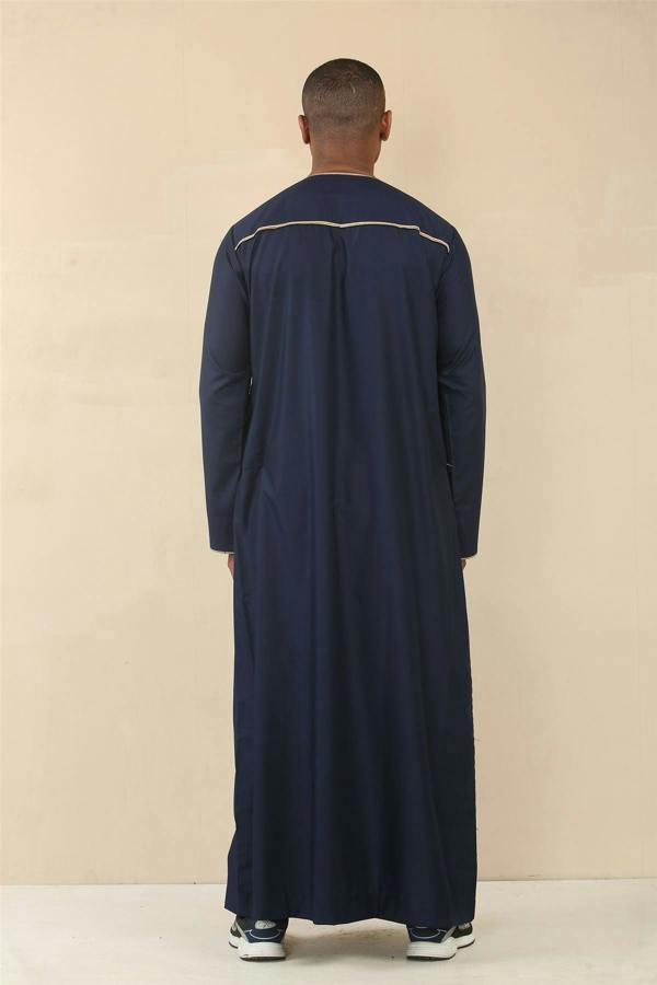 Infinity Leather Men's Omani Eid Thobe  Saudi Emirati Jubba Robe